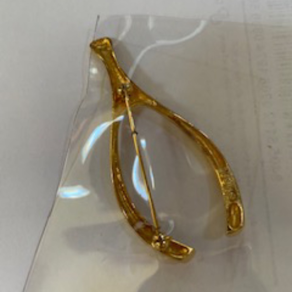 Vintage Wishbone Brooch FINAL - Picture 3 of 3